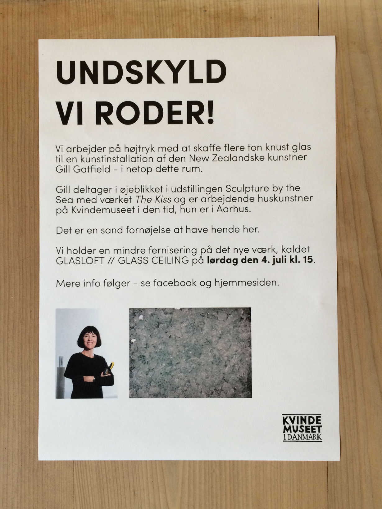 Exhibition notice — Gill Gatfield